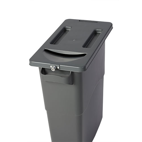 16 gallon lockable shredding bins