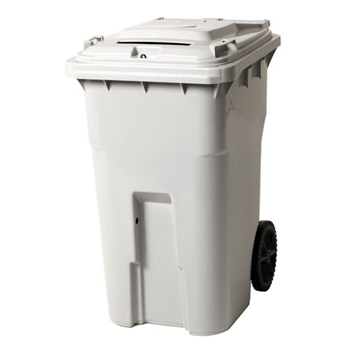 96 gallon locking shredding bins