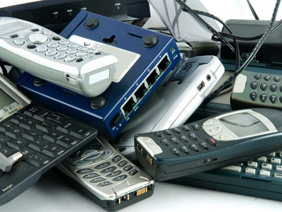 Pile of old electronics